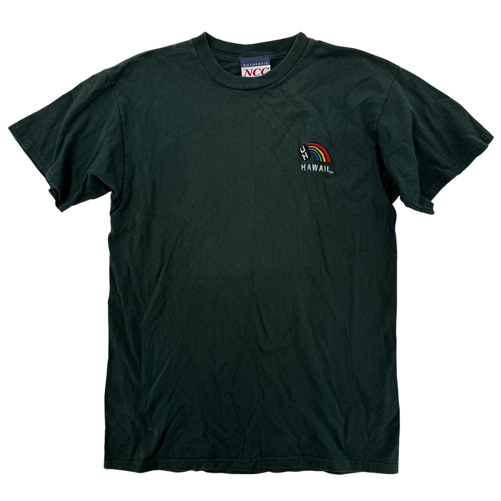 Vintage‎ Hawaii Rainbow Warriors Shirt Mens Large Green NCAA Football Tultex 90s